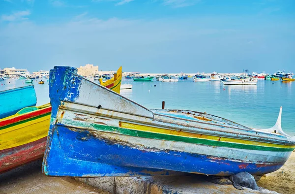 Rybářské území v Alexandrii v Egyptě — Stock fotografie