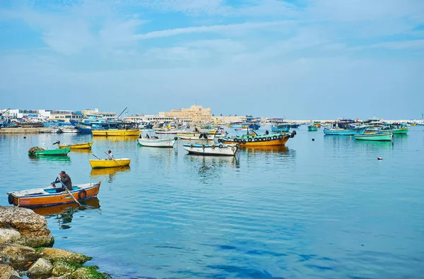 Старая гавань Александрии, Египет — стоковое фото