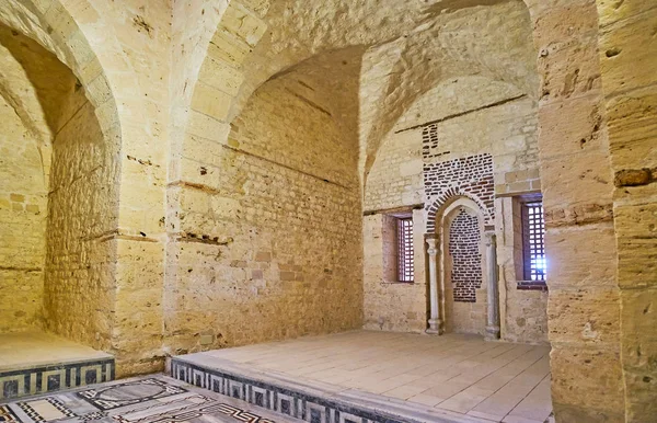 A mesquita em Qaitbay Fort, Alexandria, Egito — Fotografia de Stock