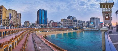 Plaja modern şehir, Alexandria, Mısır