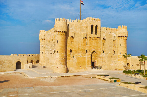 The medieval fort of Alexandria, Egypt