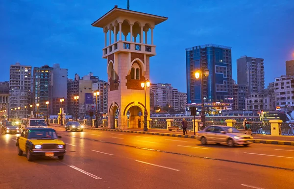 Башня моста Стэнли, Александрия, Египет — стоковое фото