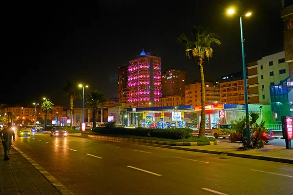 Die abendliche stadt Alexandria, ägypten — Stockfoto