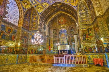 Isfahan, İran'ın Bethlehem kilisenin sunak