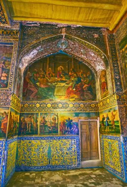 Bethlehem kilise Isfahan, İran'ın son akşam yemeği simgesinde