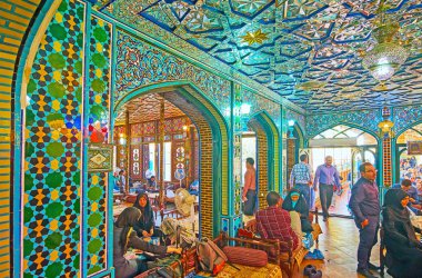 Isfahan, İran'ın Fars Restoran rahatlayın