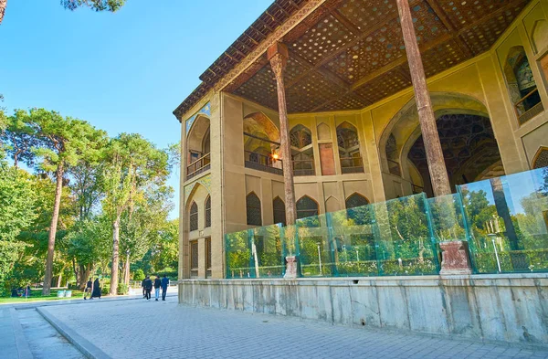 Architecural details of Hasht Behesht Palace, Isfahan, Iran — Stock Photo, Image