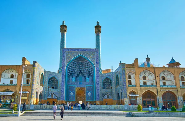 Fasad av Shahens moské, Isfahan, Iran — Stockfoto