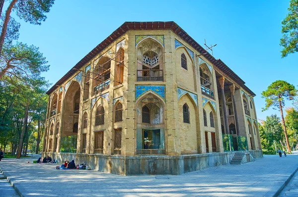 As fachadas de Hasht Behesht Palace, Isfahan, Irão — Fotografia de Stock