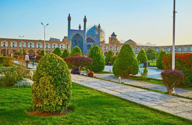 Isfahan, İran Center'da süs Bahçe