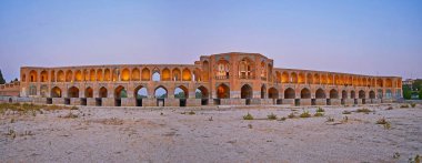Khaju Köprüsü, Isfahan, Iran Panoraması