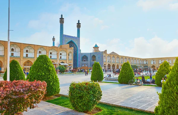 De schoonheid van het middeleeuwse plein van Isfahan, Iran — Stockfoto