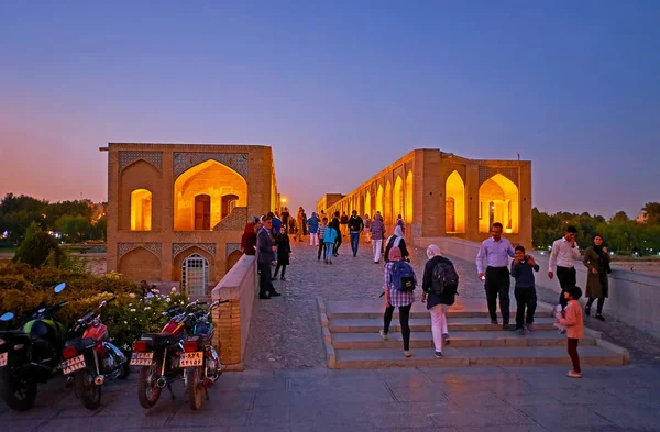 Der Eingang zur Khaju-Brücke, isfahan, iran — Stockfoto