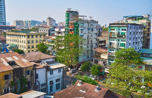 Residential quarters of Yangon, Myanmar