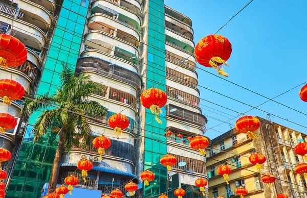 Tatil fenerler Yangon, Myanmar