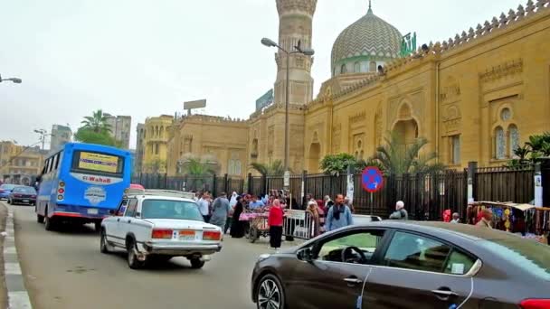 Cairo Egitto Dicembre 2017 Traffico Ostruito Lungo Strada Port Said — Video Stock