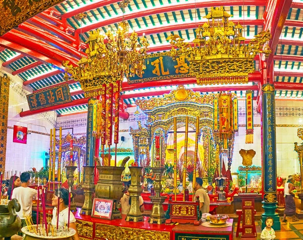 Templo Histórico Chino en Yangon, Myanmar — Foto de Stock