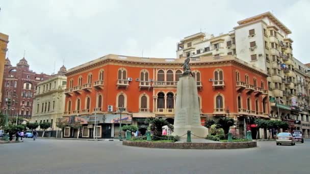 Cairo Egypt December 2017 Pusat Kota Dengan Puri Puri Terkenalnya — Stok Video