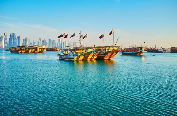 Passeio marítimo de Doha, Qatar — Fotografia de Stock