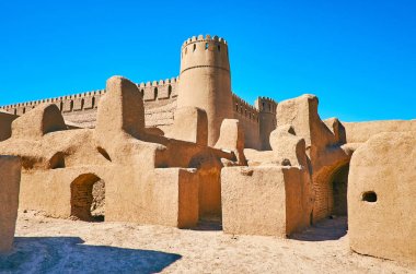 Deserted fortress of Iran clipart