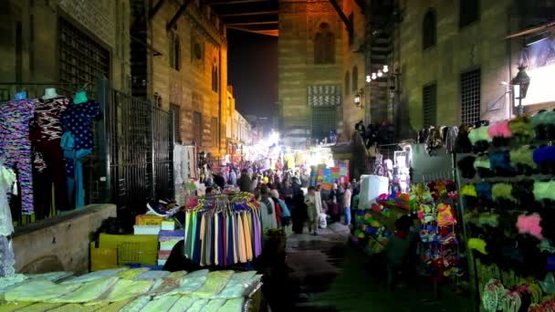 Cairo Egito Dezembro 2017 Passagem Arqueada Complexo Sultão Ghuri Abriga — Vídeo de Stock