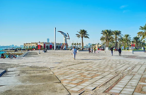 카타르 도하 프로 메나데에서 — 스톡 사진