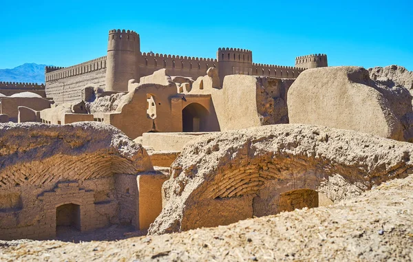 Die archäologische Stätte von arg-e rayen, iran — Stockfoto