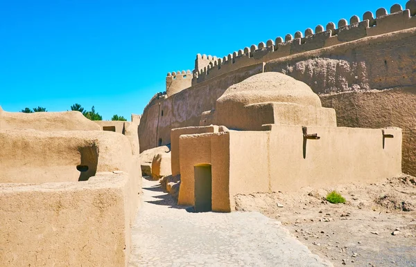 Sportverein in der antiken Zitadelle, rayen, iran — Stockfoto