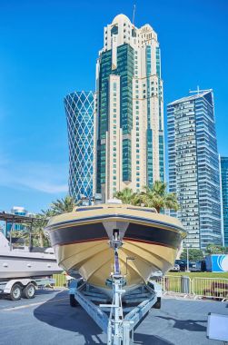 Doha, Katar sergide Motorlu kayak sandallar
