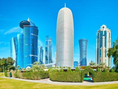 Cami üzerinde Al Corniche gezinti, Doha, Qatar
