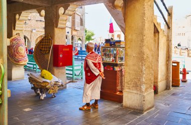 Porter hizmetinde Souq Waqif, Doha, Qatar