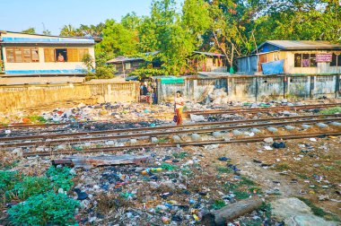 Demiryolları, Yangon, Myanmar dökümü