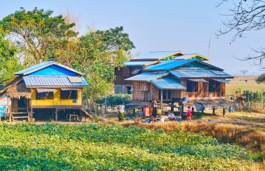 Çiftlik hayatı, Hlegu, Myanmar