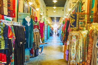 Boş sokak Souq Waqif, Doha, Qatar