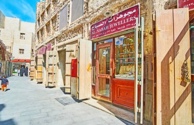 Altın sokak Souq Waqif, Doha, Qatar