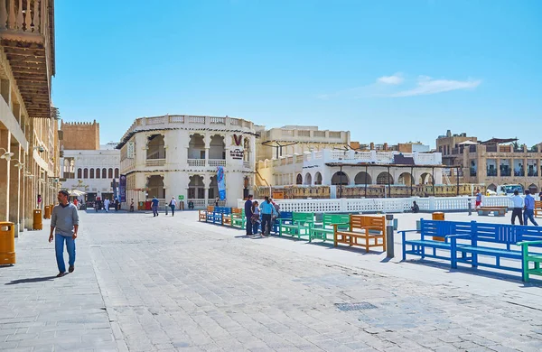 Der Platz in souq waqif, doha, qatar — Stockfoto