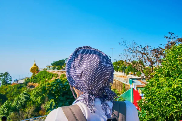 Watching the Golden Rock, Kyaiktiyo, Myanmar