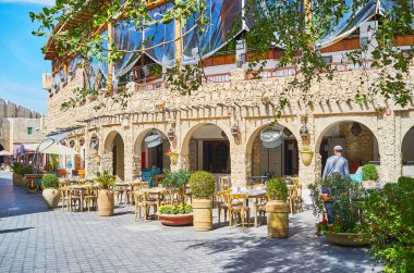 Konak gölgeli Arcade, Doha, Qatar