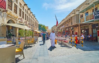 Restoran Souq Waqif, Doha, Katar seçin