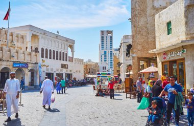 Tembel walk ın Souq Waqif, Doha, Qatar