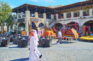 Restoranda Souq Waqif, Doha, Qatar