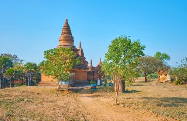 Yeşil yeni Bagan, Myanmar içinde gizli
