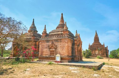 Küçük tapınaklar Bagan arkeolojik çeşitlilik