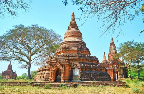 Η Στούπα με γλυπτά του Βούδα στο εσωτερικό, Bagan — Φωτογραφία Αρχείου
