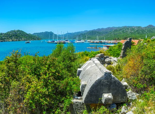 Kekova 考古遗址, 土耳其 — 图库照片