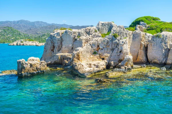 La naturaleza de Kekova, Turquía — Foto de Stock