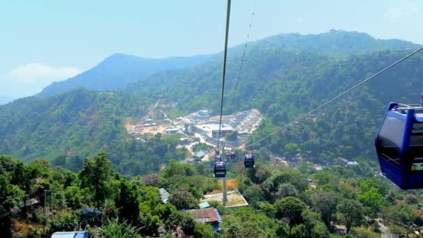 Kyaiktiyo Myanmar Februari 2018 Linbanan Kyite Htee Kent Pagoda Öppnar — Stockvideo