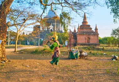 Askı Birmanya tarzı oyuncak Bagan, Myanmar