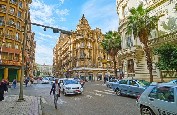 European streets of Cairo, Egypt — Stock Photo, Image