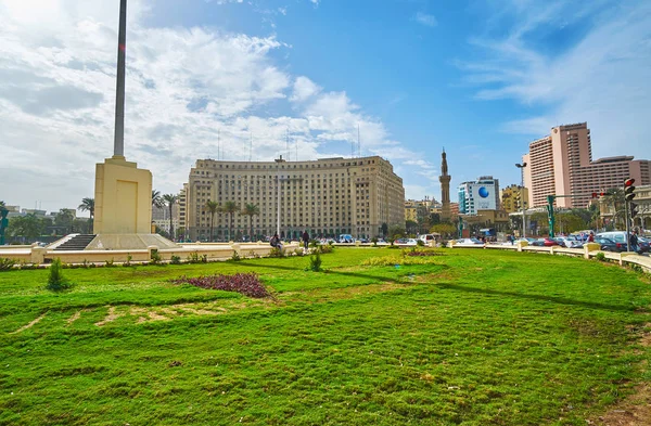 Panorama z Midan Al-Tahrir, Kair, Egipt — Zdjęcie stockowe